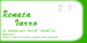 renata varro business card